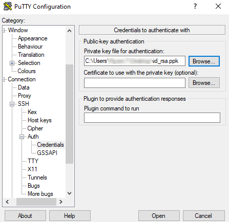 konfiguracja putty2