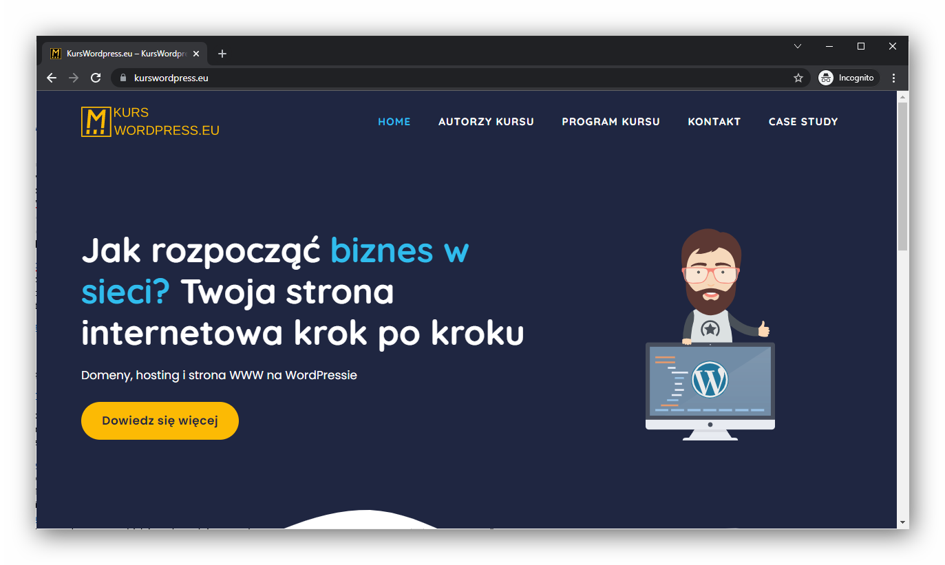 Jak Zrobić Efektowną Stronę Internetową W Wordpress Blog Mserwis 1173